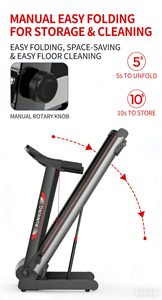 Caminadora Eléctrica Plegable Multifuncional Silenciosa 2026, Inalámbrica, para Ejercicio en Casa, Motor <span class=keywords><strong>de</strong></span> 2HP, 1-12km/h, Pantalla Digital - Product Image 6