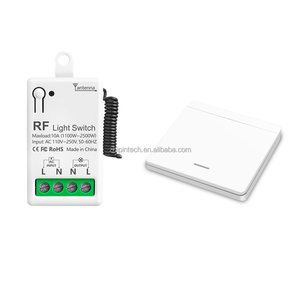 433MHz מתג תאורה אלחוטי שלט רחוק 1Gang משדר קיר 10A 110V 220V מתג תאורה עבור מנורה LED - Product Image 1