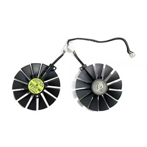 Nuevo ventilador GPU T129215SM de 95MM y 4 pines para <span class=keywords><strong>Asus</strong></span> Radeon RX 580 <span class=keywords><strong>570</strong></span> 470 Dual/Strix Gaming OC reemplazo de tarjeta gráfica - Product Image 2
