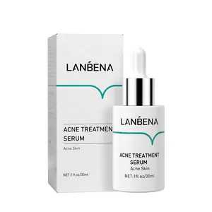 Lanbena Acne Behandeling Serum Oilgopeptide Anti Acne Oplossing Verminderen Mark Krimpen Poriën Diepe Reparatie Versterken Huid Bodem 30Ml