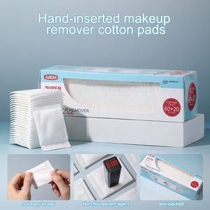 LMLTOP 80 pièces Nouveaux tampons en <span class=keywords><strong>coton</strong></span> à insérer au doigt, grande taille parfaite, tampons en <span class=keywords><strong>coton</strong></span> personnalisés avec logo, tampons en <span class=keywords><strong>coton</strong></span> pour le maquillage <span class=keywords><strong>DIY</strong></span> SY591 - Product Image 1