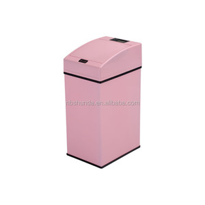 SS trash bin hanging to the wall sensor bins auto trash bin