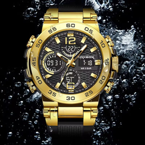 Montres de sport LIGE 2024 pour hommes, résistantes à l'eau, <span class=keywords><strong>bracelet</strong></span> en <span class=keywords><strong>silicone</strong></span> souple, montre homme de luxe, lumineuse, montres-bracelets pour hommes FB0033 - Product Image 6