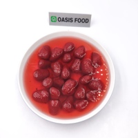 Fraise entière en conserve/Jarred en sirop de jus léger/moyen/élevé/naturel 530g/3000g