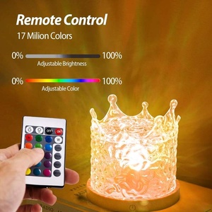 Lampe LED à projection d'ondulations d'eau, batterie au lithium intégrée, lampe d'ambiance multicolore RGB, décoration de chambre à coucher, cadeau - Product Image 2