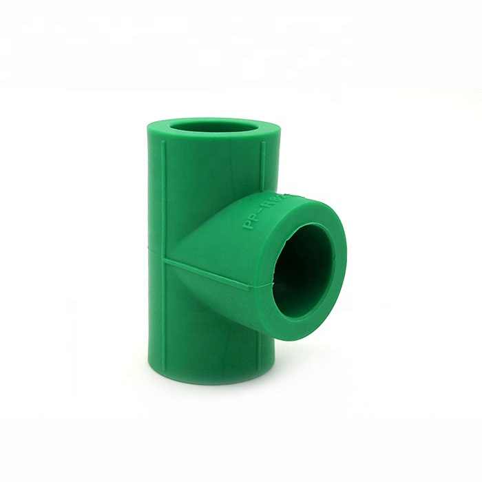 Wholesale DN20mm Green Plastic Polypropylene Ppr Pipe Fittings Equal Tee Russia