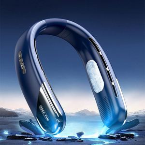 Venta al por Mayor 360 °   Ventilador Portátil Mini Recargable de 2400 mAh con Flujo de Aire Envolvente y Pantalla LED para Viajes, Deportes y Actividades al Aire Libre - Product Image 1