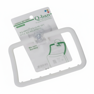 Q-BAN porta asciugamani di aspirazione bianco comodo accessorio per il bagno - Product Image 1