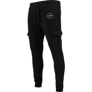 Pantalones de chándal de algodón transpirable de peso pesado para hombre, pantalones Cargo grises con cordón, bordado personalizado, equipo de ejercicio para correr - Product Image 5