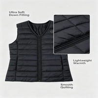 Gilet chauffant électrique portable rechargeable léger pour l'hiver, sans manches, personnalisable