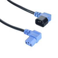 Câble d'extension électrique IEC C14 vers C13 pour instrumentation, 250V 10A, indice de protection IP20, 1,5m, câble en cuivre/PVC
