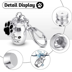 Köpek ve Kedi Külleri için Saklama Torbalı Evcil Hayvan Urn Anahtarlığı, Küçük Hayvan Kremasyon Hatırası, Çevre Dostu Paslanmaz Çelik Anıt Urn - Product Image 6
