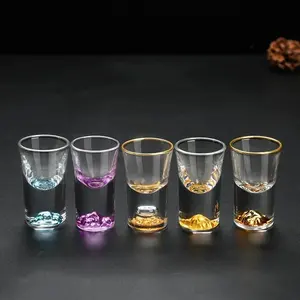 Rượu pha lê rượu Vodka bắn ly rượu vang núi vàng rượu Whisky rượu mạnh rượu sake Nhật Bản Hàn Quốc soju Brandy Shot cup