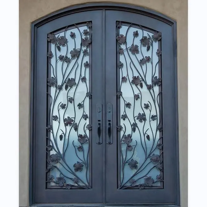 Простая железная дверь, дизайн, двойная дверь, железные ворота, стальная входная дверь для жилых помещений