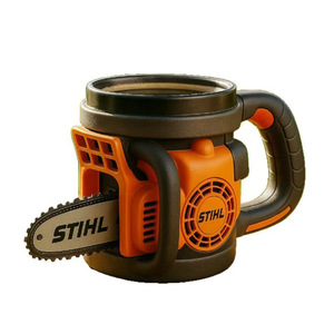 Nueva Taza de Motosierra STIHL con Revestimiento de Resina, Diseño de Dibujos Animados Pintado a Mano <span class=keywords><strong>para</strong></span> Decoración de <span class=keywords><strong>Bodas</strong></span> y Cumpleaños - Product Image 5
