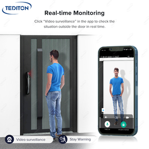 TEDITON High-Quality Face Recognition Tuya Smart Locks Fingerprint Security Password Automatic Smart Door Lock - Product Image 5