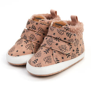 2023 hiver nouveau-né bébé respirant épais polaire boucle sangle <span class=keywords><strong>bottes</strong></span> <span class=keywords><strong>de</strong></span> <span class=keywords><strong>neige</strong></span> en plein air marche chaussures chaudes semelle souple baskets décontractées - Product Image 4