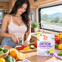 Bandes buccales détoxifiantes OEM ODM avec extrait d'aloe vera - L'aloïne favorise une digestion saine, extrait de feuille de lotus, bandes buccales