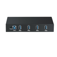 Hub de transmission USB 3.0 à 4 ports, adaptateur secteur 36W, transfert haute vitesse USB-A pour ordinateurs/portables/imprimantes/appareils photo, chargeur