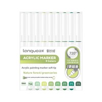 Marqueur acrylique liquide Languo Direct pour le dessin des enfants - Stylo de marquage à pointe souple avec plusieurs coloris Modèle LG-M720