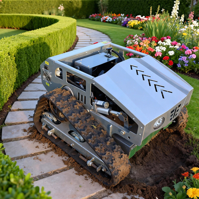 Wholesale zero Turn Robot Automatic Crawler Grass Cutter Remote Control Lawn Mower for Garden Use