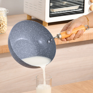 Mini-wok en fonte antiadhésif, poêle individuelle compatible induction, fond plat, pour usage domestique - Product Image 1