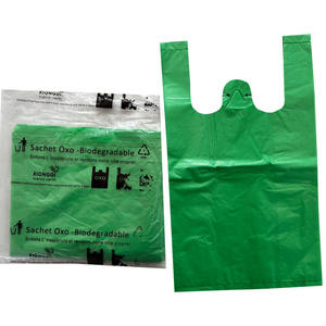 Sacs en plastique pour courses de 4 pieds BLEU ORANGE BLANC VERT Sacs en T-shirt avec ou sans logo imprimé Sachet en plastique - Product Image 5