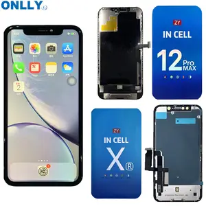 IPhone X Lcd Xr parçaları için AMOLED dokunmatik Icd Se 5C 6S 8 7 XS 11 ekran Digitizer Guangdong fabrika
