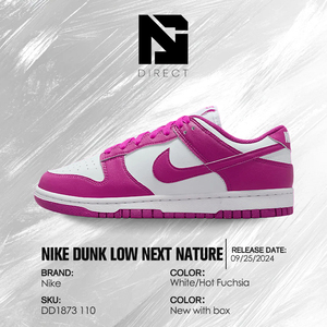Zapatillas Nike Dunk Low Next Nature Wmns 'hot Fuchsia' para Mujer, Estilo Casual para Caminar y Skateboarding - Product Image 6