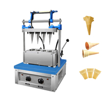 Machine automatique de fabrication de cornes de crème glacée pour biscuits en gaufres cône pour gobelets gaufrés