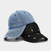 Gorra de Vaquero Landfond, Gorra de Béisbol de 6 Paneles de Mezclilla Bordada con Mango, Nueva, Moderna, para Mujer, Comercio Electrónico Transfronterizo
