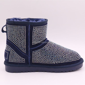 Personnalisation OEM/ODM, bottes d'hiver pour femmes avec strass - Product Image 1