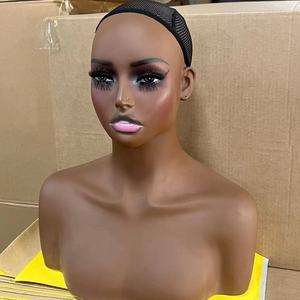 New European and American <b>style</b> women's double-shoulder half-body mannequin <b>head</b>, wig <b>head</b>, earring and necklace display stand - Product Image 3