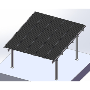 Hot-đào mạ kẽm thép năng lượng mặt trời xe tán 2, 4, 6, 8 không gian đậu xe EV sạc trạm pergola cấu trúc - Product Image 2