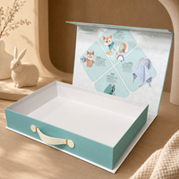 Boîte cadeau magnétique pliable personnalisée avec finition douce au toucher, pour cosmétiques, électronique, vêtements, présentoir de marque, boîte cadeau magnétique