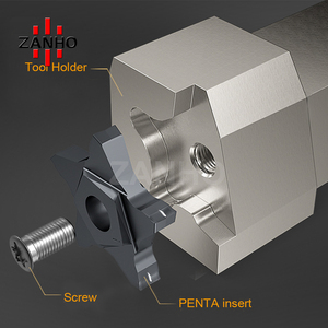 Hiệu suất cao penta24n <span class=keywords><strong>CNC</strong></span> millingcutter công cụ cắt với cvd lớp phủ tùy chỉnh Carbide chèn cho xe máy công cụ - Product Image 2