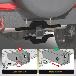 AMBITION ODM/OEM 1-1/4 Inch Aluminium Dual LED Work Light <span class=keywords><strong>Pick</strong></span>-<span class=keywords><strong>up</strong></span> Towing Hitch Mount Bracket for Truck Trailer RV SUV - Product Image 3