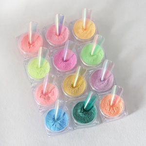 White Fairy Ice Pearl Chrome Pigment Shell Nails Dust Mirror Aurora Nail Art Powder - Product Image 3