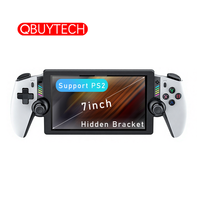 Support PS2 M28 Video Game Console Linux 7.1 Inch IPS Large Screen Portable Retro Handheld Game Player Support Ps2 Emulator 4000