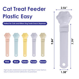 Petmate <b>Cat</b> Treat Feeder <b>Bowl</b> Plastic Cute Rounded Shape Easy To Clean Indoor Outdoor Use For <b>Cats</b> - Product Image 4