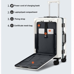 Maleta de Viaje Rígida Multifuncional Vintage Personalizada con Portavasos, Nueva Llegada, 18, 20, 24 Pulgadas - Product Image 2