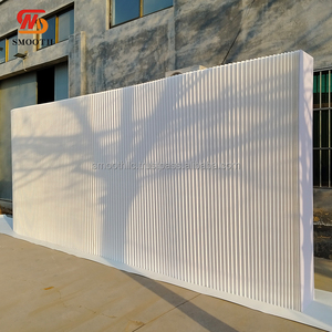 ฉากหลังกระดาษพับสีขาวพื้นตกแต่งเวทีงานแต่งงานขนาดใหญ่เรียบ - Product Image 4