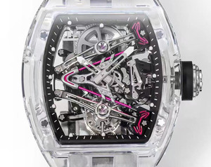 La montre automatique mécanique de luxe pour homme 3802 de qualité supérieure avec boîtier en cristal en forme de barillet se vend bien - Product Image 2