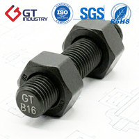 b18.31.2 6-1/2 7-3/8 8-1/2 Black Oxide A193 B16 Stud Bolt Carbon Steel Metric B16 Thread Rod for Oil&Gas Refinery