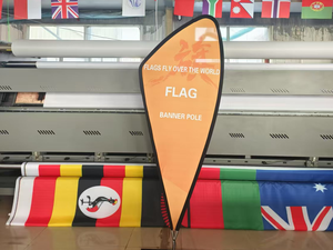 Nhà Máy Giá Quảng Cáo Bãi Biển Cờ <span class=keywords><strong>Tear</strong></span> <span class=keywords><strong>Drop</strong></span> Bay Lông Cờ Tùy Chỉnh Biểu Ngữ Hiển Thị Phụ Kiện Với Cực Cơ Sở Spike Đứng - Product Image 2