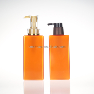 500ml màu hình chữ nhật phẳng chai nhựa mỹ phẩm chai lotion vuông cơ thể rửa dầu gội <span class=keywords><strong>Pet</strong></span> bơm chai - Product Image 5