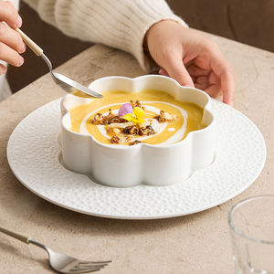 Ceramic Dinnerware Set Cold Dishes Appetizer Puree Salad Sweet Dessert Puree Serving Tray Soup Bowl Buffet Restaurant Tableware - Product Image 3