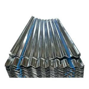 Hoja de acero corrugado GI 4x8 Hoja de acero corrugado galvanizado Hoja de metal para techos