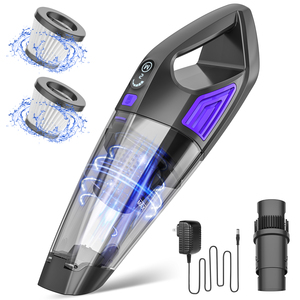 Aspirateur de voiture sans fil Teendow Bl81B rechargeable 2500 mAh 2 en 1, pour nettoyage à sec et humide - Product Image 1