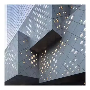 Высокая Твердость цифровой перфорированный алюминиевый шпон стеновые панели алюминиевые фасады здания 3d Резные